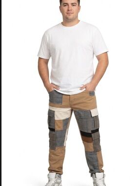 THRT men’s Patchwork Distressed Jeans size 42 new